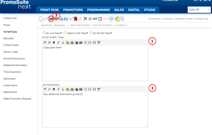 Creating Standard Contest 7 V2