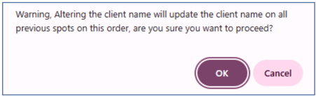 boxed pop up warning