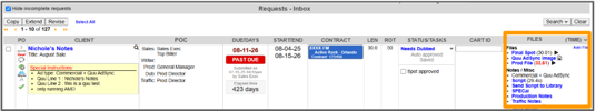 files column done
