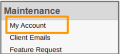 my account done