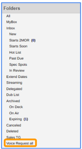 voice request all search folder